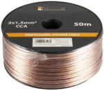 Libox Kabel głośnikowy 2x1, 50mm LB0008-50 audio kábel 50 M Átlátszó (LB0008-50) - compzone
