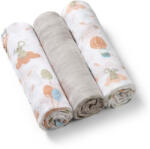 BabyOno textilpelenka színes 3db bambusz világosszürke 397/09