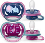 Philips játszócumi Ultra Air elefántos 18hó lányos 2db - vital24