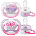 Philips játszócumi ultra air 0-6hó lány Text 2db