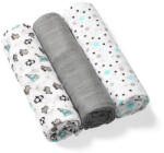 BabyOno textilpelenka színes 3db bambusz szürke 397/02