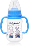 Baby Bruin 125 ml PP c. üveg fogóval karcsúsított kék