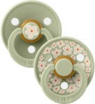 BIBS játszócumi - Studio Jázmin Colour natúr kaucsuk 0-6 hó zsálya mix 2 db - vital24