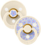 BIBS játszócumi - Studio Jázmin Colour natúr kaucsuk 6-18 hó krémfehér mix 2 db - vital24