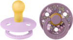 BIBS játszócumi - X Liberty Colour natúr kaucsuk 0-6 hó kamilla viola 2 db