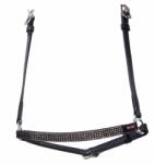 KARLSLUND 4 soros strasszal díszített ló orrszíj Karlslund Kombi szürke