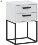 INTERMEBLE Éjjeliszekrény 2 Fiókkal Fehér Színben CADRO NR9 40 cm