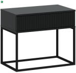 INTERMEBLE Éjjeliszekrény Fekete Színben CADRO NR2 60 cm PUSH