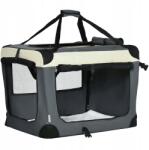 PawHut Összecsukható kutyaszállító táska párnával 70 cm (D00-153V02GY)