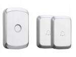 Spreest Vezeték Nélküli Kapucsengő Elemes Kapuhoz Vízálló 2 Gombos (A20 Biały 2T1R)