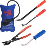 Super PDR Nagy Szerszámkészlet Csípőfogók Feszegetővajak Kárpitrögzítők Szétszereléséhez Széthúzó (szczypce-łomy-do-demontażu-spinek-auta120-pro)