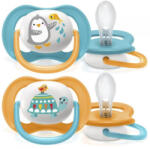 Philips játszócumi ultra air 6-18hó fiú állatos 2db - vitalcafe