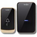 Spreest Vezeték Nélküli Kapucsengő Elemes Kapuhoz Vízálló Külső (Dzwonek bezprzewodowy Q192 Złoto-Czarny 1T1R)