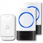 Spreest Vezeték Nélküli Kapucsengő Elemes Kapuhoz Vízálló 2 Db (Dzwonek bezprzewodowy Q189189-WW 1T2R Biały)