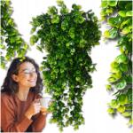  Lógó Mű Virágok Zöld Eukaliptusz 1db Dekoráció Esküvőre Rendezvényre (Sztuczne kwiaty wiszące paproć eukaliptus)