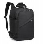 Belveder Hátizsák Repülőgéphez 40x30x20 Ryanair Wizz Air Kabin Poggyász Fekete Expander (Belveder CZ)