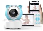 Spreest bébiőr, 5" kijelző, forgó kamera, éjszakai üzemmód, Tuya alkalmazás (Spreest Niania elektroniczna YE9-C1)