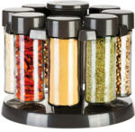 Tescoma SEASON fűszertartó forgatható állványon, 8 db, antracit (657066-00)