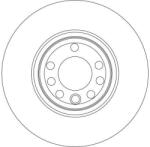 TRW DF4266 féktárcsa (1db)