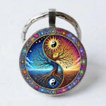 Kincsecske Kollekció Yin Yang életfa kulcstartó