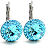 APHRODITÉ kapcsos fülbevaló (light turquoise 12-mm-es) (2025110201)