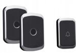 Spreest Vezeték Nélküli Kapucsengő, 2 vevőegység, 300m hatótávolság, fekete (Dzwonek bezprzewodowy A20 1T2R Czarny)