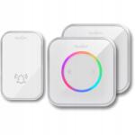 Spreest Vezeték Nélküli Kapucsengő Elemes Kapuhoz Vízálló 2 Db (Dzwonek bezprzewodowy M488488-WS 1T2R Biały)