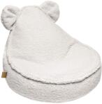 MeowBaby® Fotoliu puf pentru copii meowbaby bearly, oeko-tex, crem, 58x50x67cm