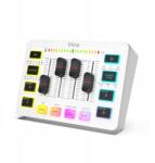 Fifine Audio keverő Fifine SC3 Usb/xlr 2 csatornás Rgb háttérvilágítás, Fehér (Fifine Sound Card SC3W Black USB z RGB XLR)