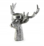 Mondex Santa Lila Figura gyertyatartó h14x14x7cm ezüst (HTOP2908-SW)