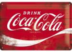 Nostalgic Art Germany Placă metalică 20 x 30 - Coca-Cola - Logo Red - Sigla pe Fundal Rosu (659)