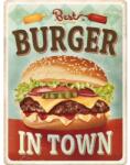Nostalgic Art Germany Placă 30 x 40 - Best Burger în Town - Cel Mai Bun Burger Din Oras (2391)