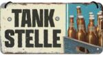 Nostalgic Art Germany Placă metalică cu Șnur 10 x 20 - Tankstelle Bier - Bere de la Benzinarie (2375)