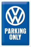 Nostalgic Art Germany Placă metalică 20 x 30 - Volkswagen Parking Only - Parcare Doar pentru Volkswagen (1397)