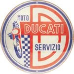 Nostalgic Art Germany Placă decor 35cm - Ducati Moto Servizio - Service Moto (2653)