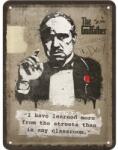 Nostalgic Art Germany Placă metalică 15 x 20 - The Godfather - Learn From The Streets - Nasul - Invatat de pe Strada (2322)