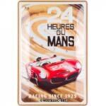 Nostalgic Art Germany Placă metalică 20 x 30 - 24H Le Mans - Red Car 1963 - Masina Rosie 1963 (2661)
