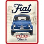 Nostalgic Art Germany Placă Decor metalică 15 x 20 - Fiat 500 - The Italian Classic - Clasicul Italienesc (2443)