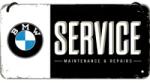 Nostalgic Art Germany Placă metalică cu Șnur 10 x 20 - BMW Service (760)