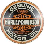 Nostalgic Art Germany Placă decor 35cm - Harley Davidson Ulei de Motor Autentic (2495)