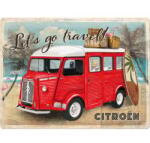Nostalgic Art Germany Placă Decor 30 x 40 - Citroen Type H Let'S Go Travel - Hai Sa Calatorim (2490)