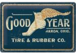 Nostalgic Art Germany Placă metalică 20 x 30 - Goodyear - Wing Foot Logo 1901 - Sigla Picior Inaripat 1901 (2207)
