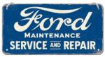 Nostalgic Art Germany Placă metalică cu Șnur 10 x 20 - Ford - Service ; Reparatii (2015)