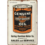 Nostalgic Art Germany Placă Decor metalică 20 x 30 - Harley Davidson Genuine Oil Can - Butoi de Ulei Autentic (2413)