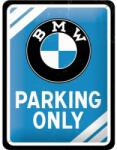 Nostalgic Art Germany Placă metalică 15 x 20 - BMW - Parking Only Blue - Parcare Doar pentru BMW - Albastru (338)