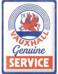 Nostalgic Art Germany Placă Decor 30 x 40 - Vauxhall Genuine Service - Service Autentic Vauxhall (2387)