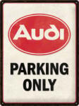 Nostalgic Art Germany Placă 30 x 40 - Audi - Parking Only - Parcare Doar pentru Audi (2195)