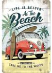 Nostalgic Art Germany Placă metalică 20 x 30 - Volkswagen Bulli Beach - Plaja (1427)