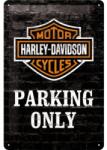 Nostalgic Art Germany Placă metalică 20 x 30 - Harley-Davidson Parking Only - Parcare Doar pentru Harley-Davidson (1415)