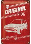 Nostalgic Art Germany Placă metalică 20 x 30 - Volkswagen Golf - The Original - Golful Autentic (1406)